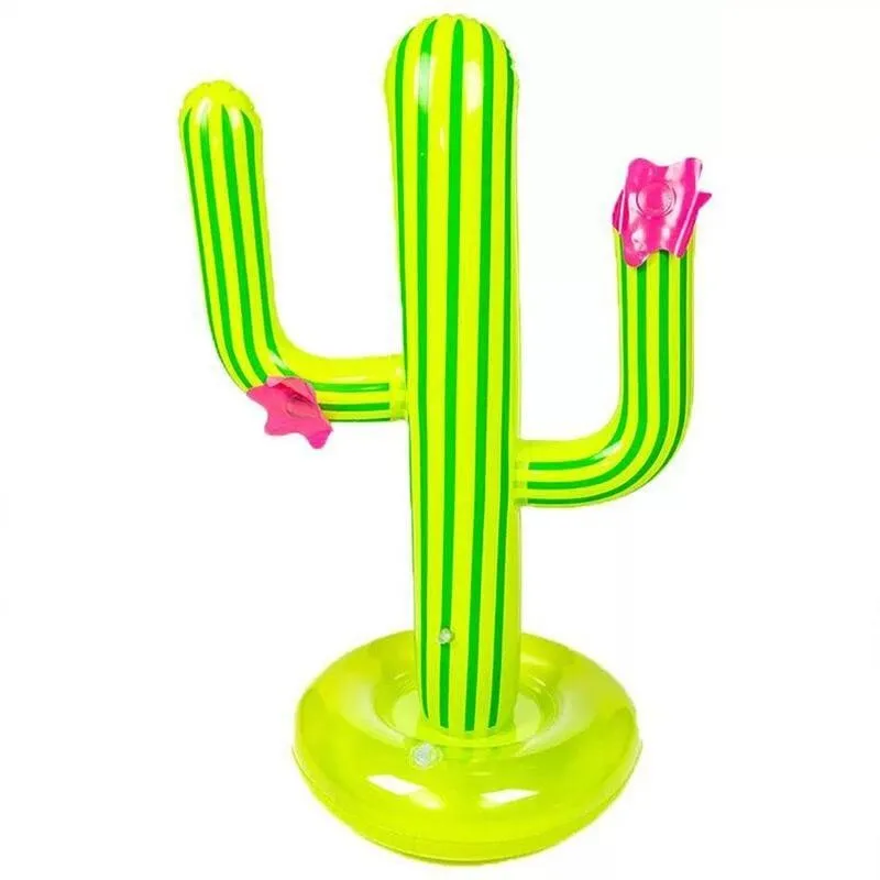 Juego de Cactus inflable de PVC para piscina, piscina flotante de agua, art&iacute;culos para fiestas festejos, Bar de hielo, viaje-4