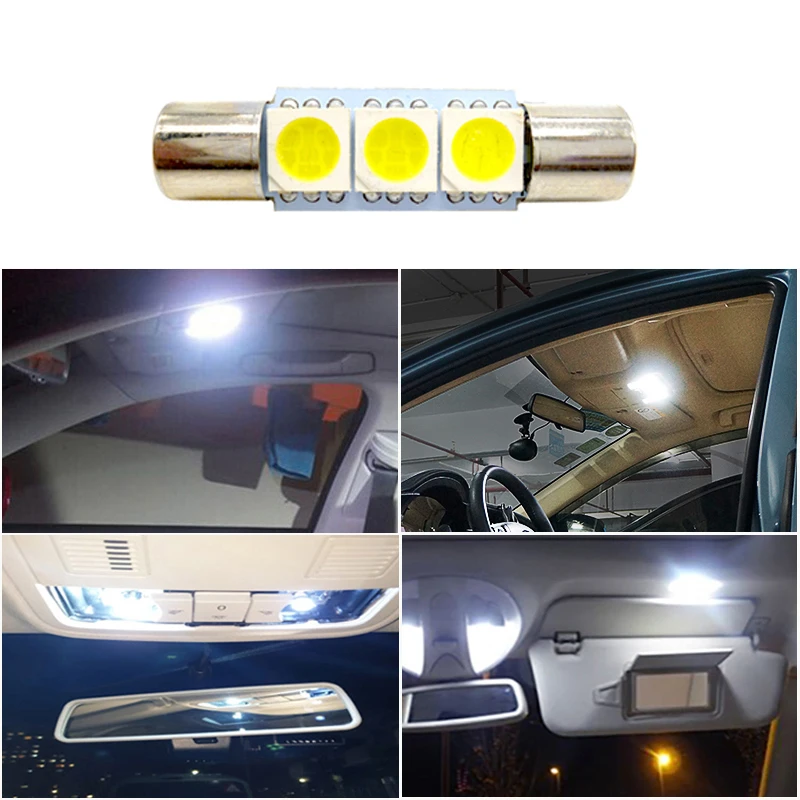 

Автомобильная светодиодная лампа festoon C5W, 28 мм, 29 мм, C10W, 6641 дюйма