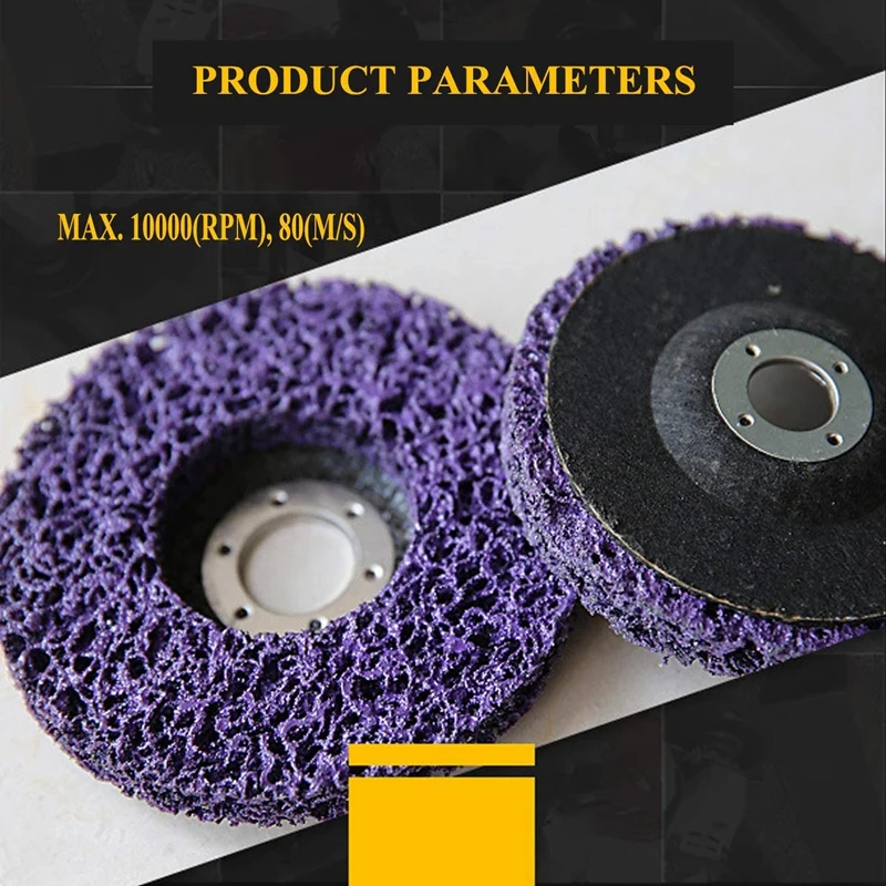 

2PCS 5-Inch Cleaning and Peeling Quick-Change Abrasive Disc Used for Polishing to Remove Paint Rust and Oxidation