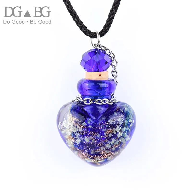 Мини полый медальон сувенир в форме сердца ожерелье кулон с Пробка для бутылки