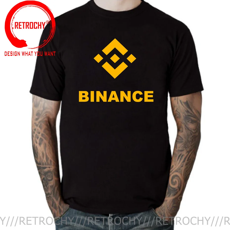 Binance монет (мини) Футболка рубашка криптовалюта футболка крутой Биткоин ЦП