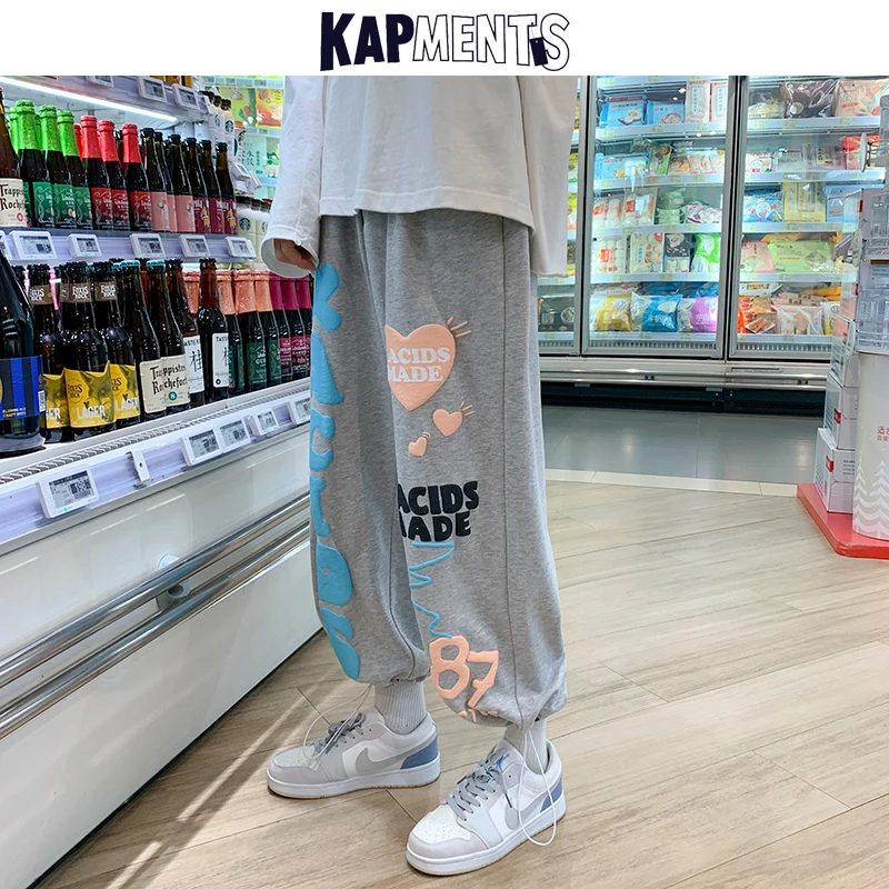 Мужские Винтажные мешковатые спортивные брюки kapment в стиле Харадзюку мужские