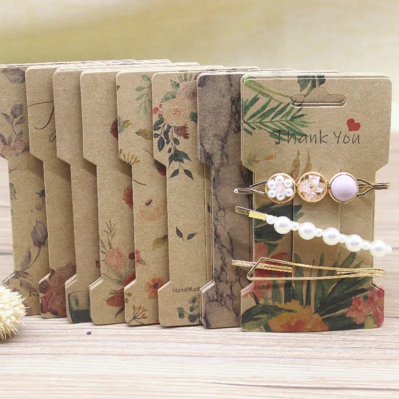 50 шт мульти-Стиль Бумага заколка для волос Card11.5 * 6 5 см DIY спасибо под мрамор Стиль