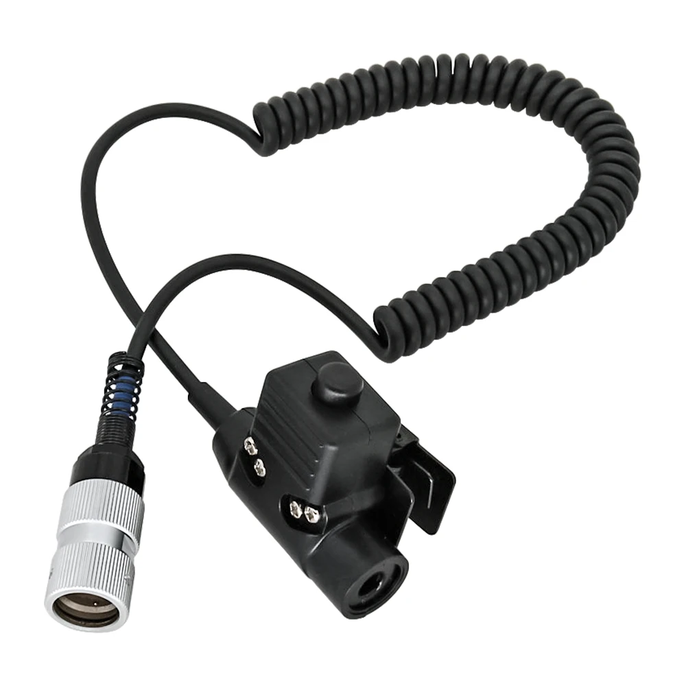 Tactical Headset Adapter U94 Ptt 6-pin Plug Ptt Suitable for PRC152 PRC148 Virtual Box Airsoft Military Headset Ptt