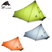 3f ul gear 740g oudoor ultralight camping tent 3 season 1 single person professional 15d nylon silicon coating rodless tent