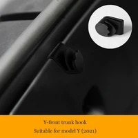 car front trunk hook holder anti swinging abs pendant storage hanging accessories for tesla model y 2020 2021