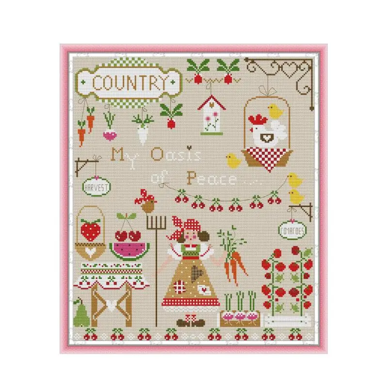 

Набор для вышивки крестиком на холсте с изображением моркови aida 14ct 11ct