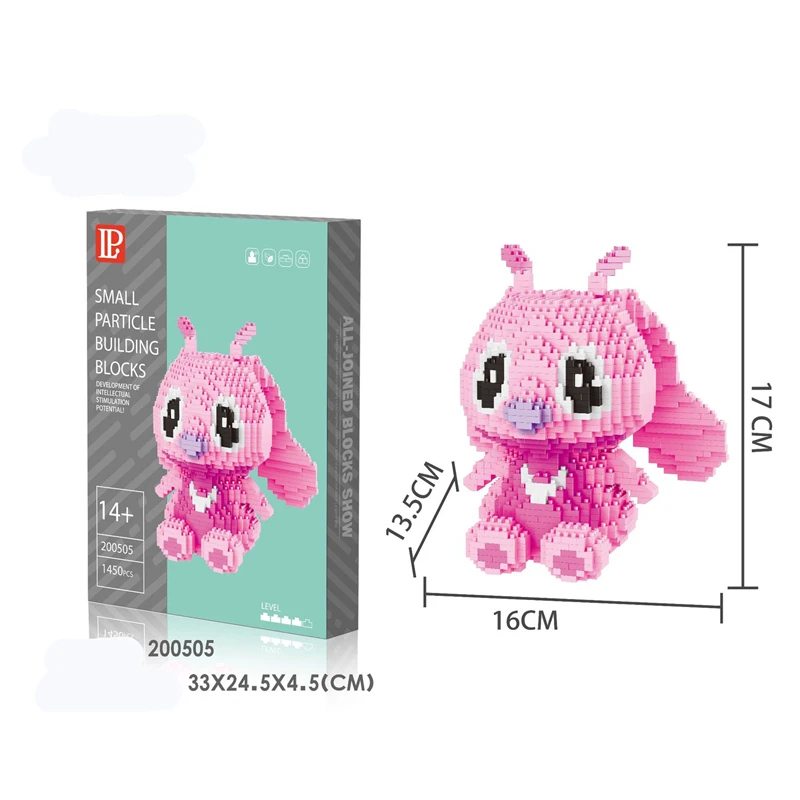 Конструктор История ститча Disney конструктор с Микки Маусом Мультяшные аниме