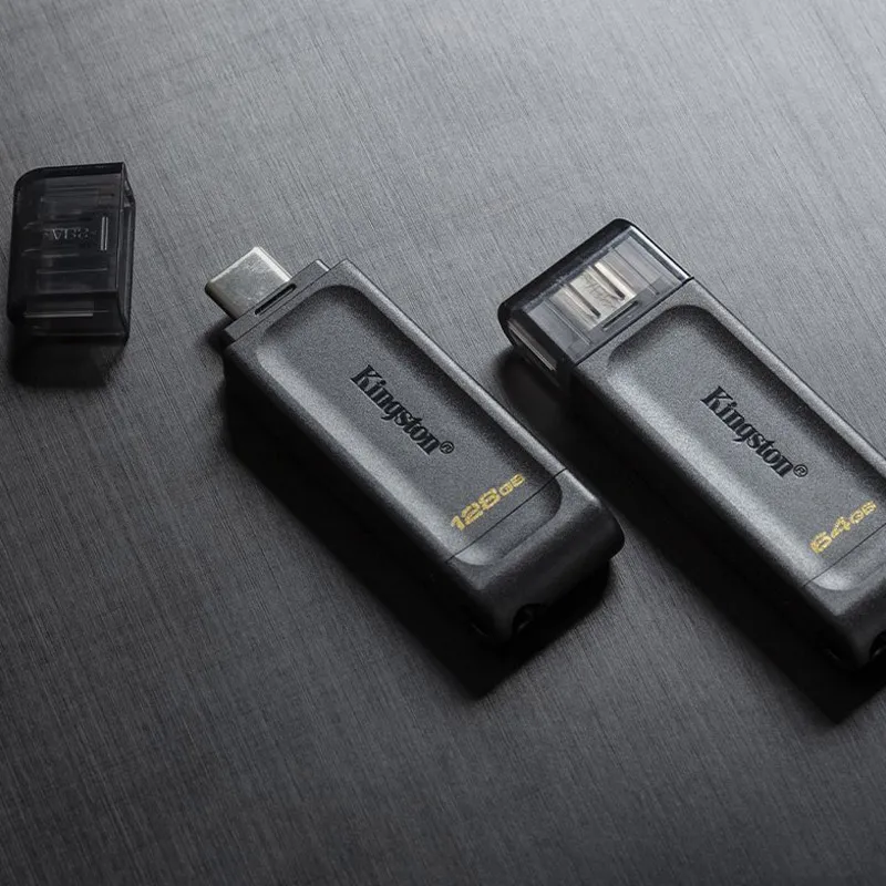 Kingston USB3.2 флеш накопитель DT70 USB C Тип DataTraveler 70 3 2 Gen 1 32 Гб 64 128 ГБ флэш карта памяти
