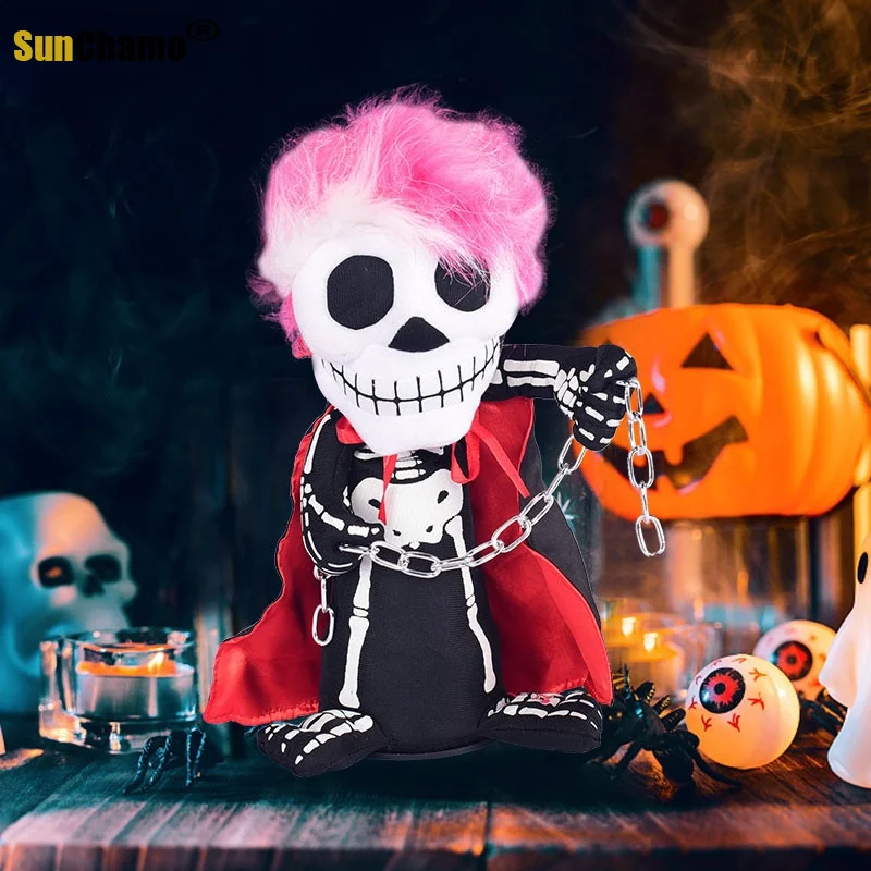 

Halloween Can Be Customized Standing Chain Ghost Can Sound Bar KTV Party Decoration Electric Toys Horror Toys