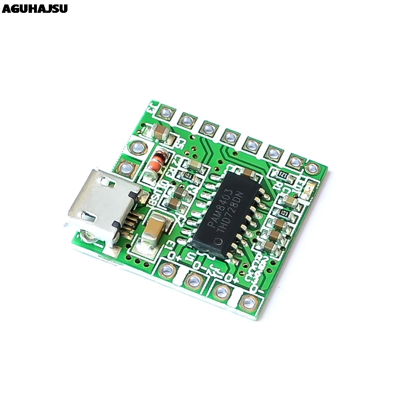 PAM8403 DC 5V Mini Class D 2x3W USB плата усилителя мощности DIY Bluetooth динамик Z07 Прямая