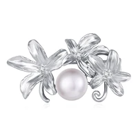 pearl flower brooches for women retro new copper brooch pin fashion clothing jewelry accesorios mujer broches para ropa mujer