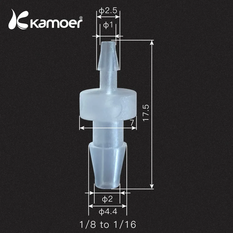 Kamoer проходной разъем пробки - Цвет: 1-8to-1-16