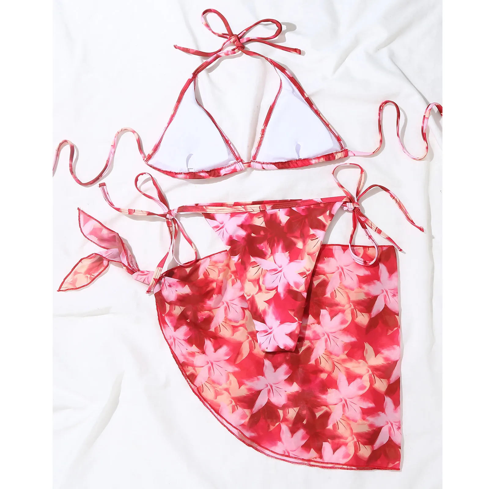 Женский бандажный комплект бикини пуш-ап бразильский купальник пляжная одежда