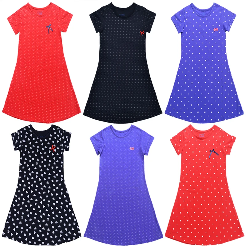 

Short Sleeve Dresses for Girls Stripe Dress 2020 New Dress Summer Princess Dress Girls Clothes 1-13 Years Party Dress For Girls