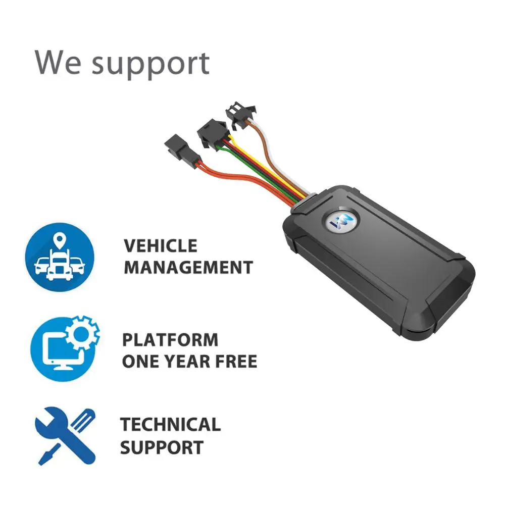 WanWayTech 4G gps трекер G30 8 проводное подключение удаленно отрезной