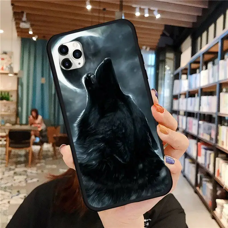 

howling wolf pictures Phone Case for iPhone 11 12 pro MINI XS MAX 8 7 6 6S Plus X 5S SE 2020 XR