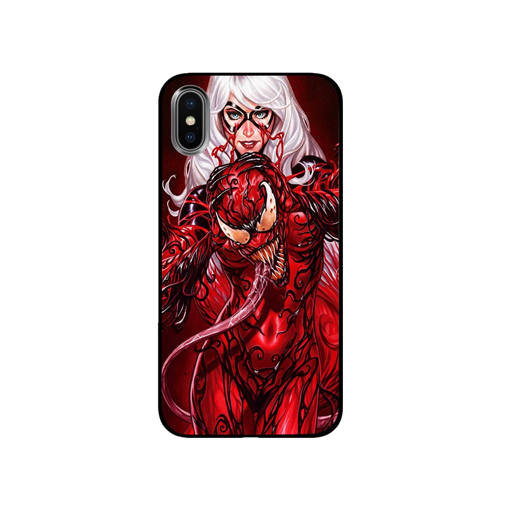 Веном Дэдпул черный чехол ТПУ для iPhone 5 5S 6 6s 7 8 Plus X XS XR 11 Pro Max | Мобильные телефоны и