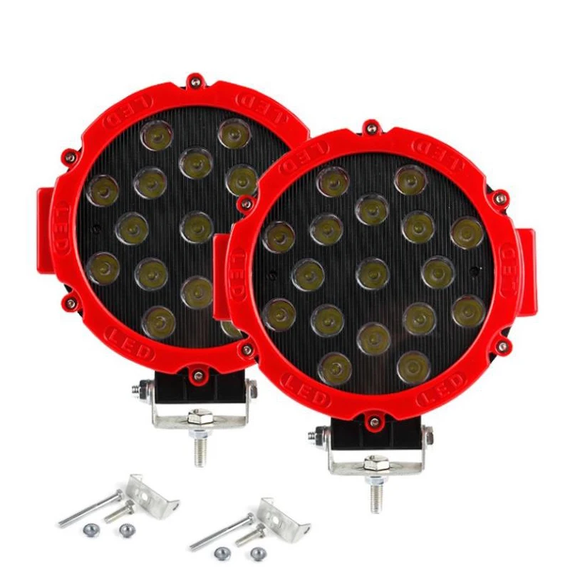 

Car LED Work Light 51W 7-Inch Off-road Vehicle Car Motorcycle Modified Light Work Light