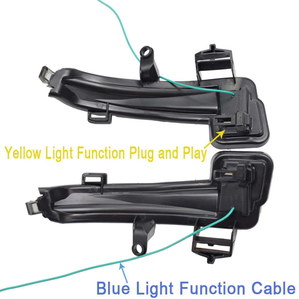 

Blue LED Dynamic Turn Signal Light Flowing Water Blinker Flashing Light For Skoda Superb A7 B8 MK3 III Typ 2016 2017 2018 2019