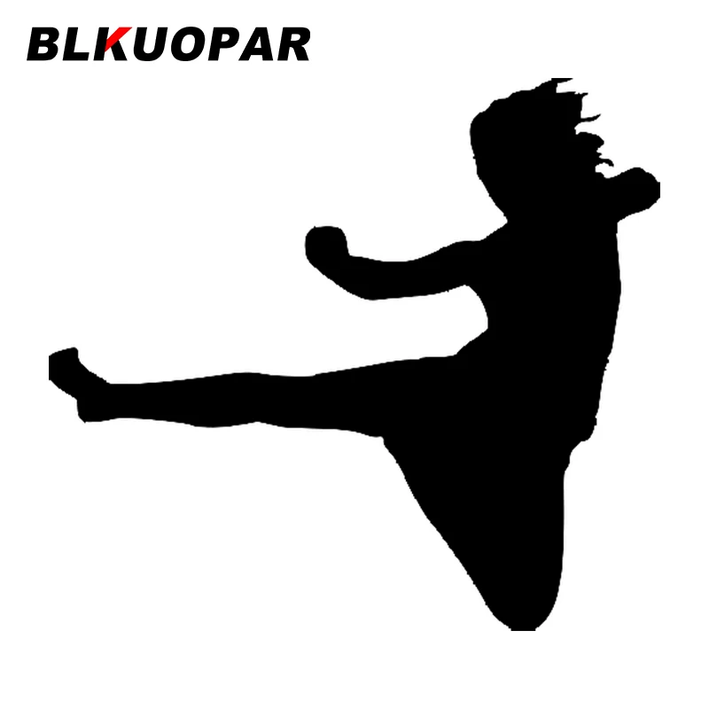 

Автомобильные наклейки BLKUOPAR для Karate Girl, силуэт, водонепроницаемые наклейки, индивидуальная Солнцезащитная графика, виниловая автомобильна...