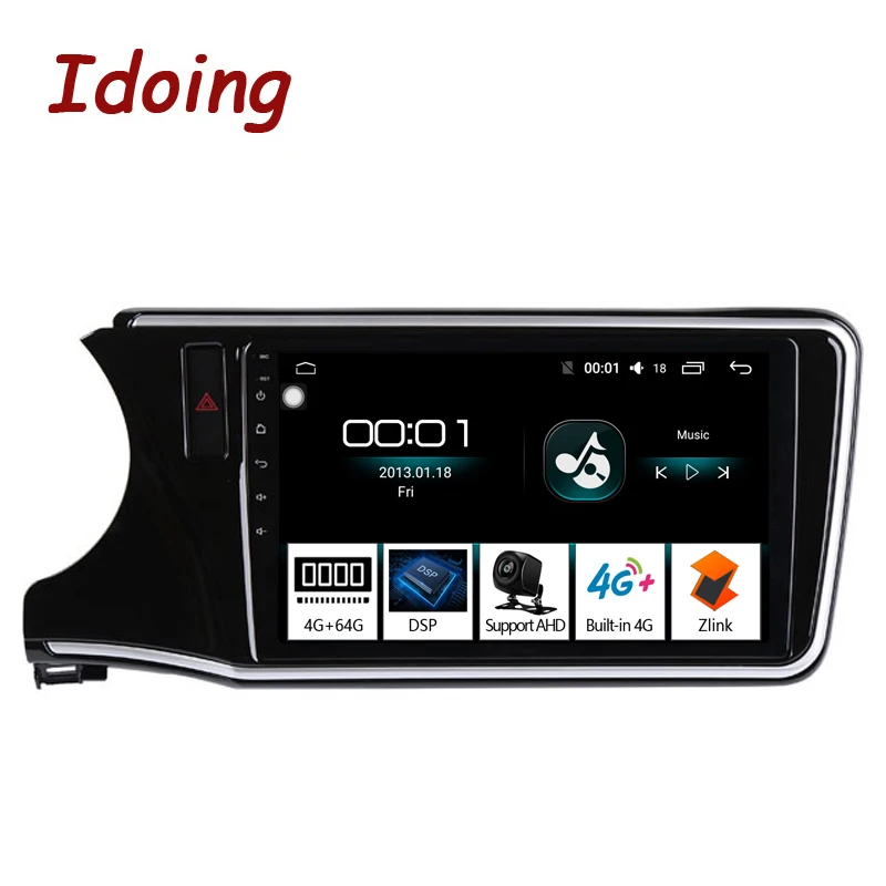 Idoing 10 2 &quotDSP 4G + 64G Восьмиядерный автомобильный Android Радио мультимедийный плеер для