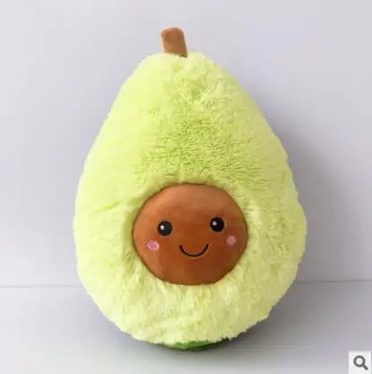 

Smiling Avocado Stuffed Plush Toy Filled Comfort Doll Soft Sofa Cushion Cartoon Fruit Pillow Soft Cushion Pillow Children Gift