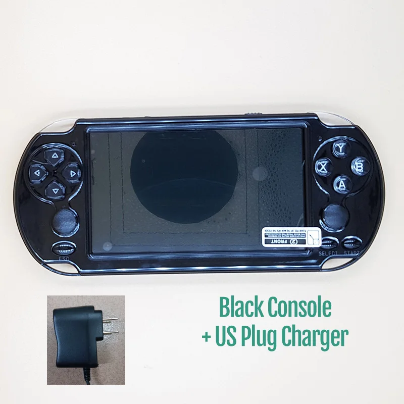 Black With US Plug Новая видеоигровая консоль 5,1 дюймов 8 Гб встроенные 10000 Ретро игры для psp поддержка TF расширение портативный игровой плеер - Цвет: Black With US Plug