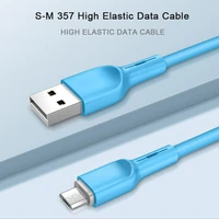 new liquid silicone micro usb data cable 6s 7p lengthen p30 s10 android fast charge 8plus fast charge usb data cable fashion