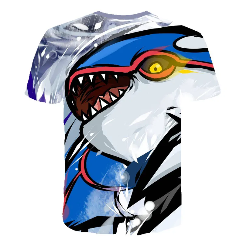 Футболка с 3D принтом pokemon Pikachu, мужские и женские топы, забавные летние свободные футболки с рукавами, большие размеры, S-6XL, новинка