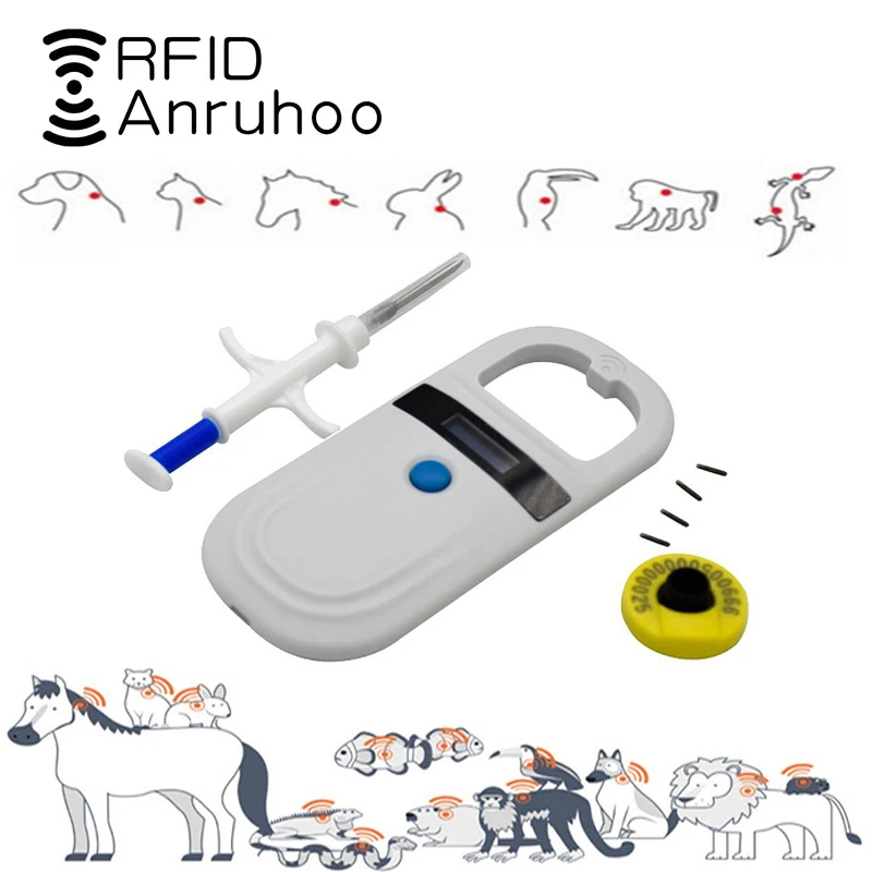 Rfid-считыватель микрочипов Fdx-B для животных 134 2 кГц | Безопасность и защита