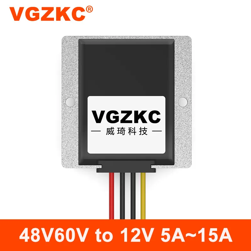 

VGZKC 48V60V to 12V 5A 8A 10A 15A power converter 20-72V to 12V car DC step-down module DC-DC power supply