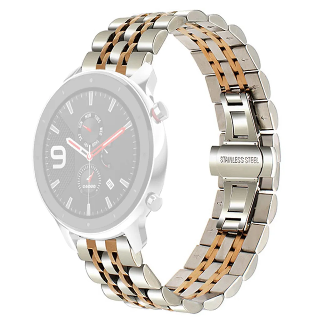 Ремешок сменный из нержавеющей стали для смарт часов аксессуары наручных AMAZFIT GTR