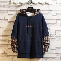 japan style casual o neck 2020 spring autumn hoodie sweatshirt mens thick fleece hip hop skateboard streetwear clothes