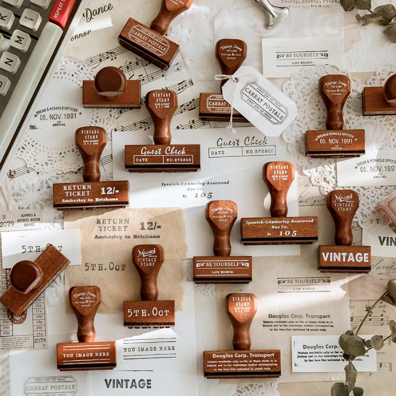 

Fabiano 1 шт./дизайн старинный текст серия штамп с деревянной ручкой фотография для скрапбукинга цилиндрическая запись