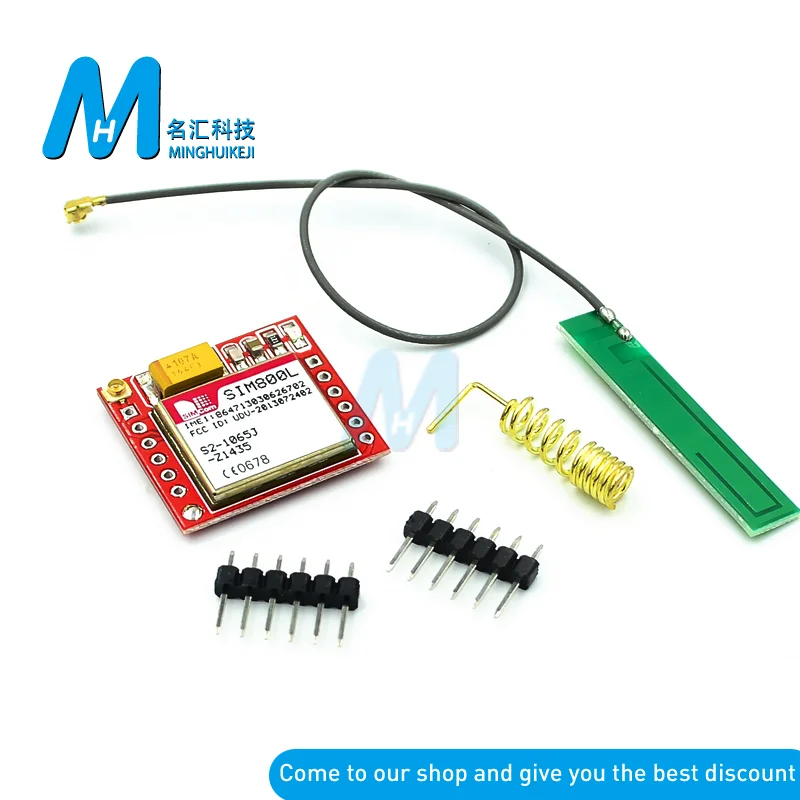 Smallest SIM800L GPRS GSM Module MicroSIM Card Core BOard Quad-band TTL Serial Port & SIM800L The antenna+PCB