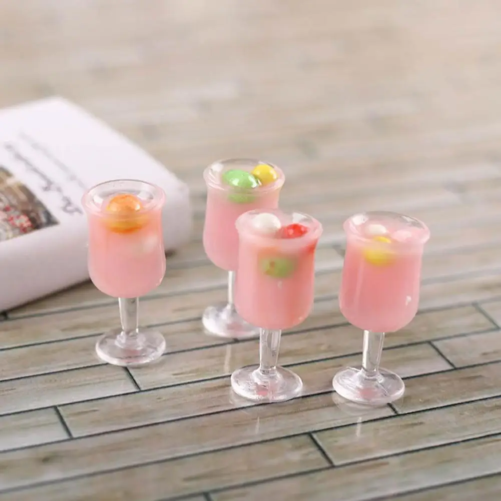 

2 шт., миниатюрный кукольный домик с клубничным соком