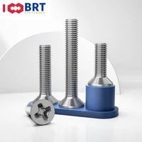 100pcs m1 m1 2 m1 4 m1 6 304 stainless steel phillips flat countersunk head micro machine screws switch socket panel bolts
