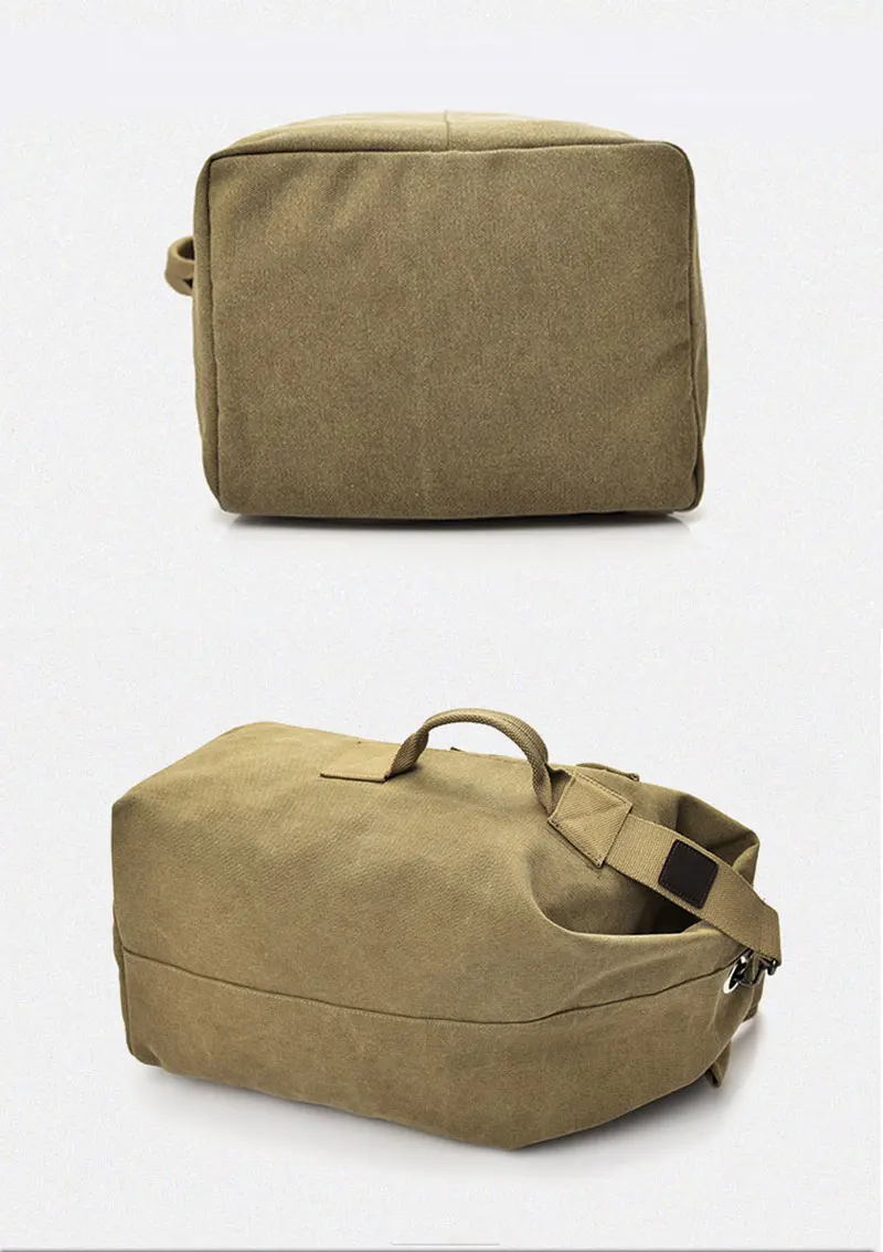 Men's Luggage Canvas Bag Large Capacity Camping Backpack Large Roomy Mountaineering Backpack Best Quality Outdoor Luggage Bag
