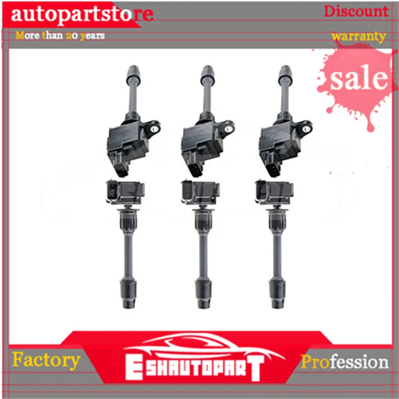 

Newly 6PCS/LOT Ignition Coil No#22448-2Y005 22448-2Y001 22448-2Y000 22448-2Y006 For Nissan Maxima Infiniti 3.0 V6 VQ30DE