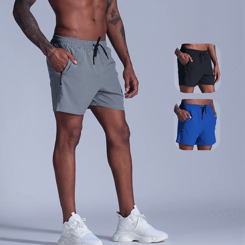 

Male Sports Gym Shorts Quick-Drying Three si fen ku Elastic Breathable Summer Marathon Track Running Shorts