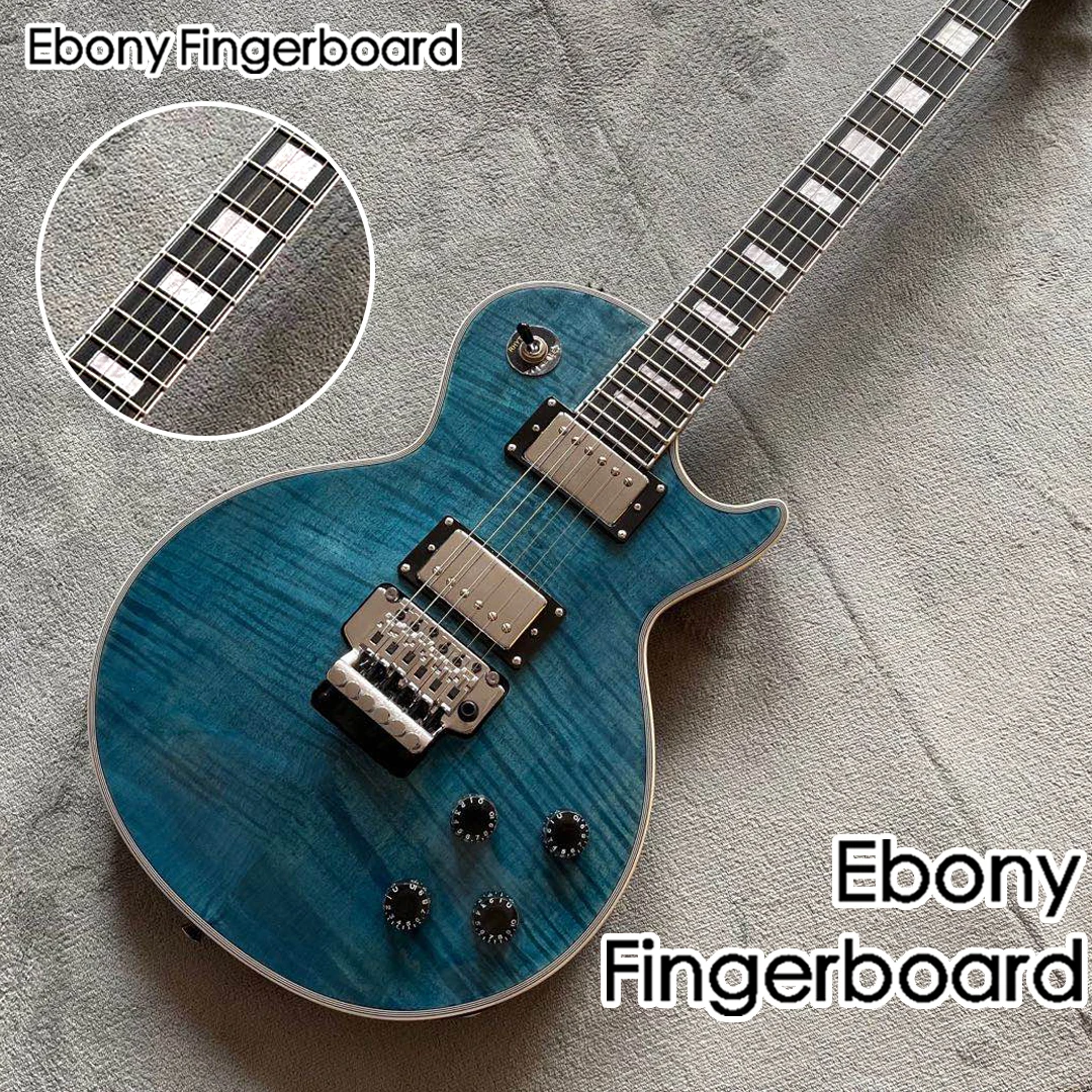 

Электрогитара tiger flame top, синего цвета, высококачественные звукосниматели, гриф из черного дерева, корпус из красного дерева