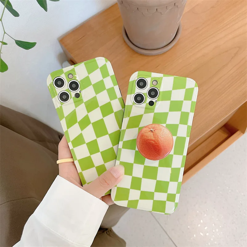 

Summer Day Cream Green Case For Apple Iphone12 11pro Max XR XS 8 Plus Mobile Phone Case For HuaWei P30 40 Pro Mate30 Nova8 Girl