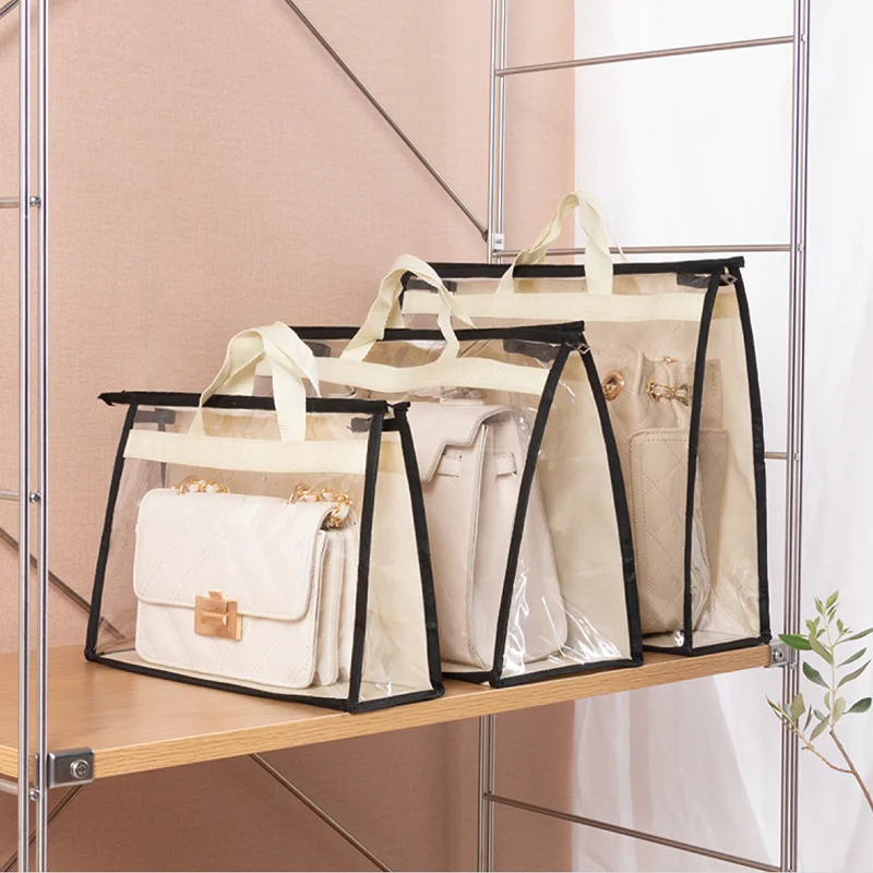 Dust-proof Women Purse Handbag Dust Cover Craft Storage Bag Closet Organizer Moisture Hanging Ziplock Travel Home | Дом и сад