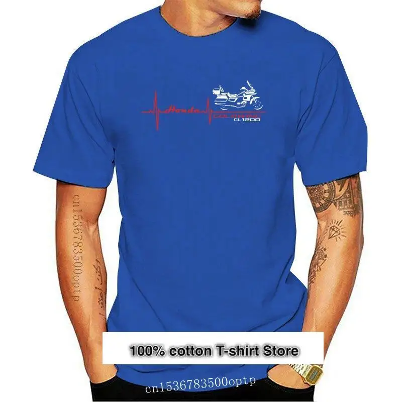 

Camiseta para Hon Goldwing Gl1200 для мужчин, camiseta de манга corta con corta de motocicleta, дизайн сердца, 2019