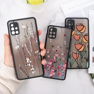 flower capa for samsung a32 case galaxy a71 a30 a21s a51 a20 a31 cover samsung a52s a53 5g a22 a50 a12 a72 a33 a73 a70 case hard free global shipping