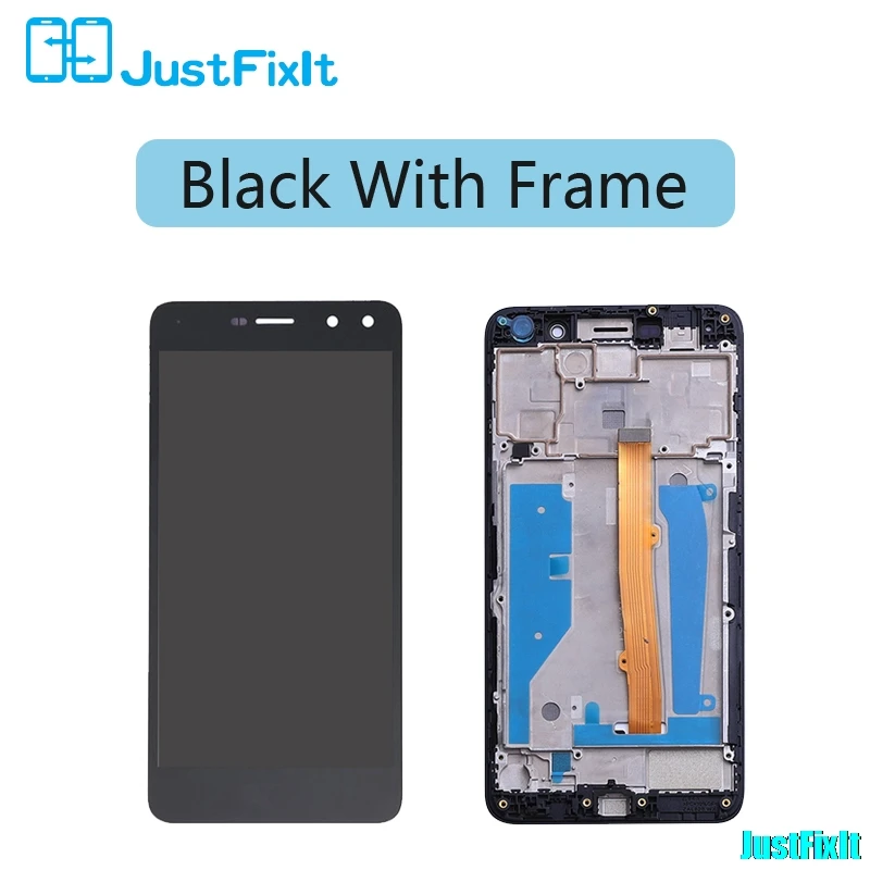 black with frame Для huawei Nova Young 4G LTE/Y6 /Y5 MYA-L11 MYA-L41 ЖК-дисплей кодирующий преобразователь сенсорного экрана в сборе с рамкой - Цвет: black with frame