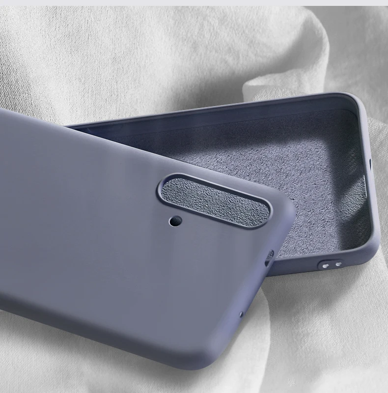 Роскошный жидкий силиконовый чехол для huawei Honor 10 Lite 10i 9 20 Pro 8s 8A 8 20s 8X 9X PREMIUM Global Silicon Cell мягкая задняя крышка - Цвет: Gray