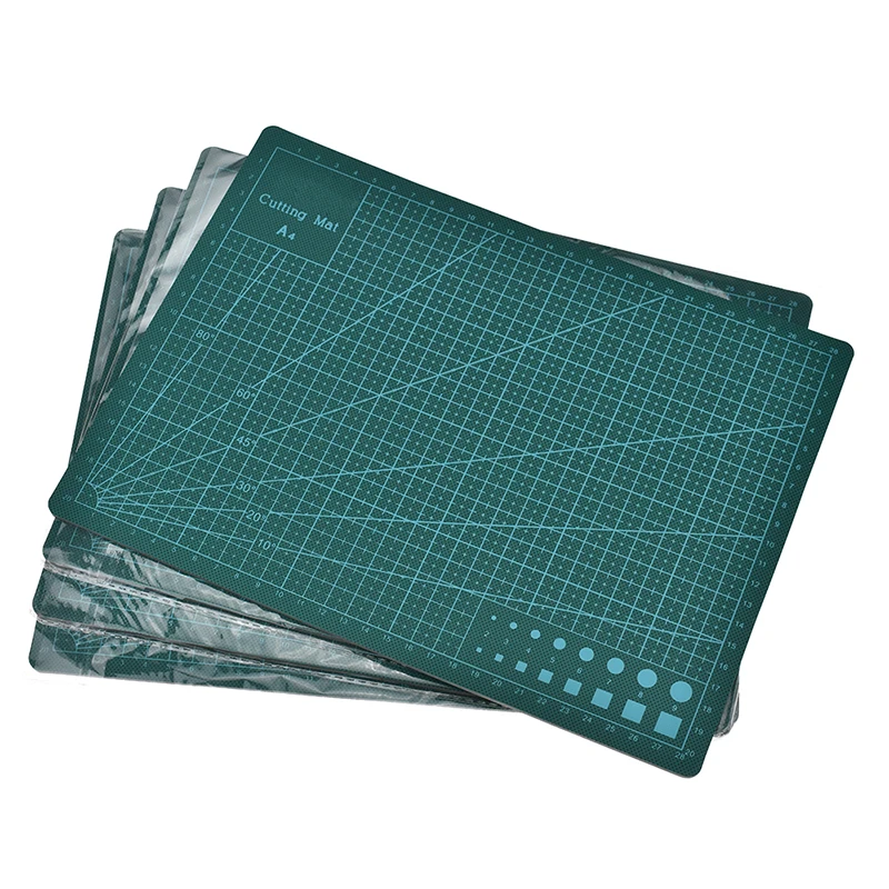 A3/4PVC кожаный режущий коврик Gridlines Двусторонняя самовосстанавливающаяся