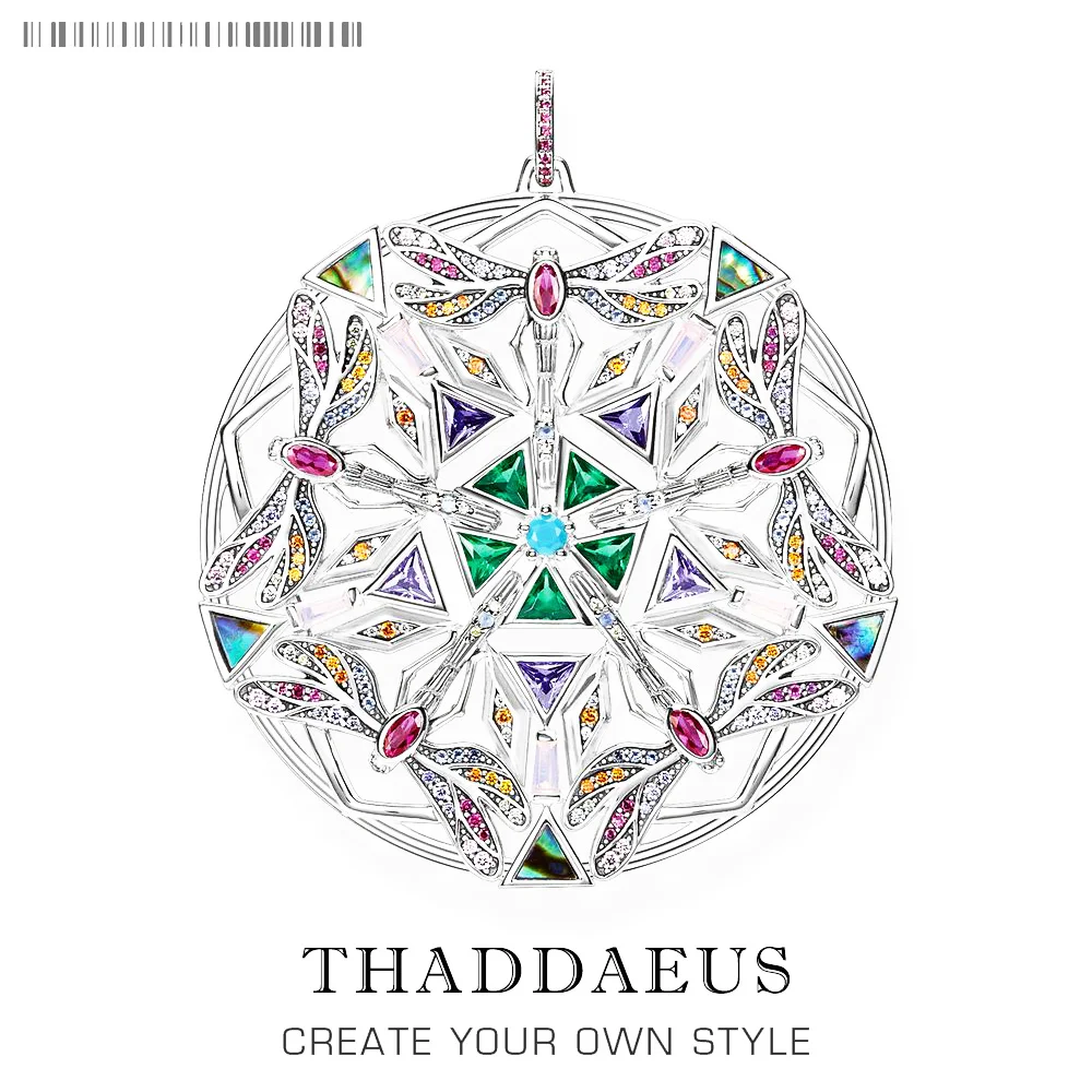 Подвеска амулет калейдоскоп стрекоза 2021 Весна новая разработка ювелирные